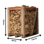 2x Paletten (Weißeiche + Buche/Hainbuche) – 25cm-Scheite – Bild 6